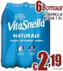 Sacoph Vitasnella acqua offerta