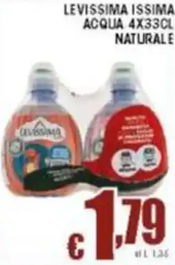 Sacoph Levissima issima acqua naturale offerta