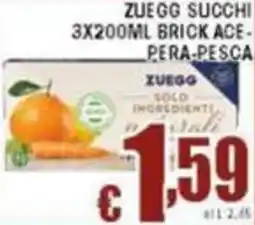 Sacoph Zuegg succhi brick ace- pera-pesca offerta