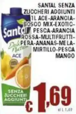 Sacoph Santal senza zuccheri aggiunti offerta