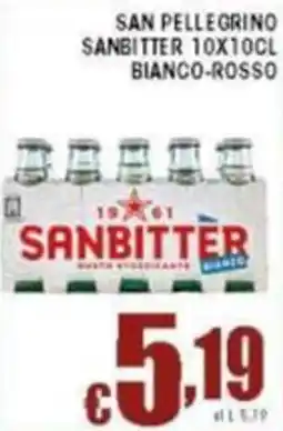 Sacoph San pellegrino sanbitter bianco-rosso offerta