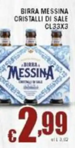 Sacoph Birra messina cristalli di sale offerta