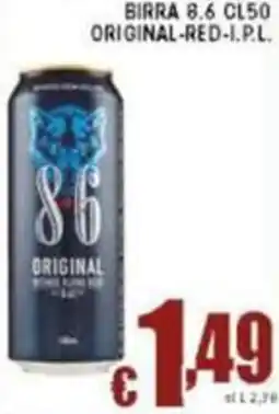 Sacoph Birra 8.6 original-red-I.P.L. offerta