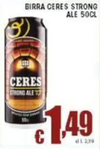 Sacoph Birra ceres strong ale offerta