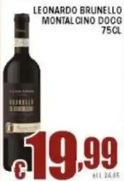Sacoph Leonardo brunello montalcino docg offerta