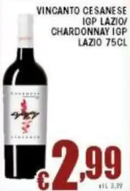 Sacoph Vincanto cesanese igp lazio/chardonnay igp lazio offerta