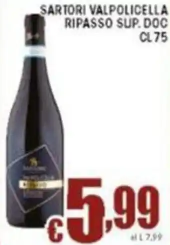 Sacoph Sartori valpolicella ripasso sup. doc offerta