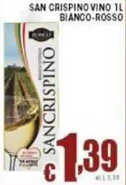 Sacoph San crispino vino bianco-rosso offerta
