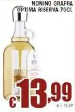 Sacoph Nonino grappa optima riserva offerta
