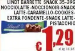 Sacoph Lindt barrette snack offerta