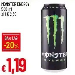 Galassia Monster energy offerta