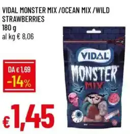 Galassia Vidal monster mix/ocean mix/wild strawberries offerta
