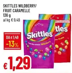 Galassia Skittles wildberry/ fruit caramelle offerta