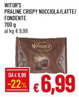 Galassia Witor's praline crispy nocciola/latte/ fondente offerta