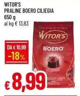 Galassia Witor's praline boero ciliegia offerta