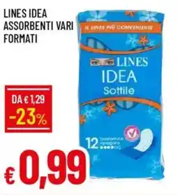 Galassia Lines idea assorbenti offerta