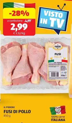 ALDI Il podere fusi pollo offerta