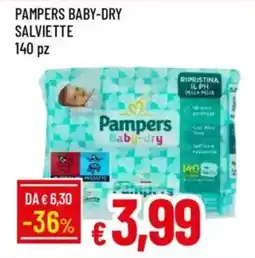 Galassia Pampers baby-dry salviette offerta
