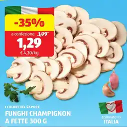 ALDI I colori del sapore funghi champignon a fette offerta