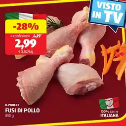 ALDI Il podere fusi di pollo offerta