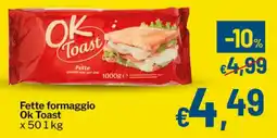 Qui Discount Fette formaggio Ok Toast offerta
