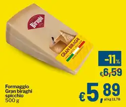 Qui Discount Formaggio Gran biraghi spicchio offerta