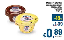 Qui Discount Dessert Stuffer crema premium cioccolato/ vaniglia offerta