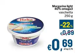 Qui Discount Margarina light 40% omega3 offerta