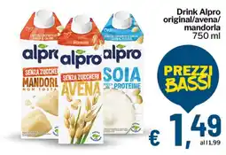 Qui Discount Drink Alpro original/avena/ mandorla offerta