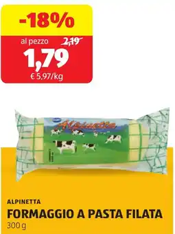 ALDI Alpinetta formaggio a pasta filata offerta