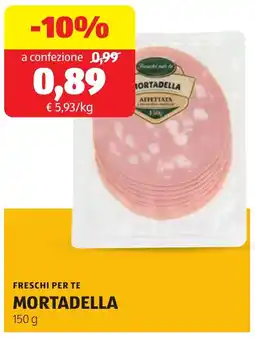 ALDI Freschi per te mortadella offerta