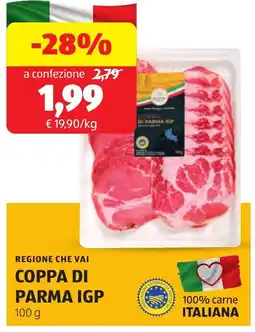 ALDI Regione che vai coppa di parma IGP offerta