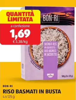 ALDI Bon-ri riso basmati in busta offerta