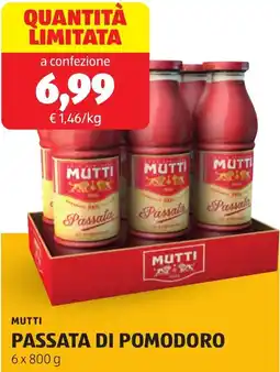 ALDI Mutti passata di pomodoro offerta
