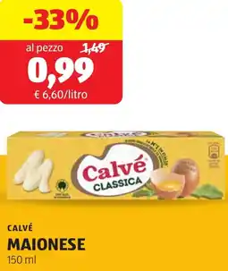 ALDI Calvé maionese offerta