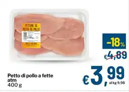 Qui Discount Petto di pollo a fette atm offerta