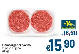 Qui Discount Hamburger di bovino offerta