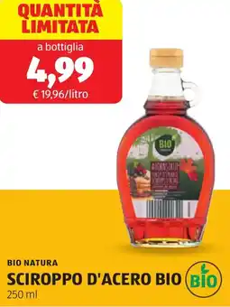 ALDI Bio natura sciroppo d'acero bio offerta