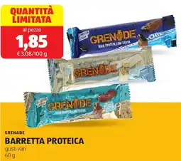 ALDI Grenade barretta proteica offerta