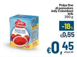 Qui Discount Polpa fine di pomodoro Jolly Colombani brik offerta