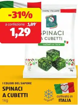 ALDI I colori del sapore spinaci a cubetti offerta