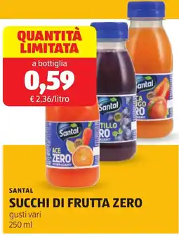 ALDI Santal succhi di frutta zero offerta