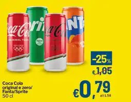 Qui Discount Coca Cola original e zero/ Fanta/Sprite offerta