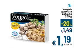 Qui Discount Vongole sgusciate astuccio offerta