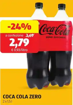 ALDI COCA COLA Zero offerta