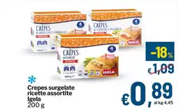 Qui Discount Crepes surgelate ricette assortite Igela offerta