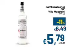 Qui Discount Sambuca bianca 38° Villa Maestrini offerta