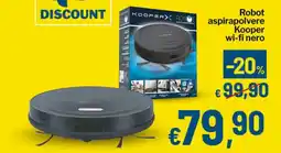 Qui Discount Robot aspirapolvere Kooper wi-fi nero offerta