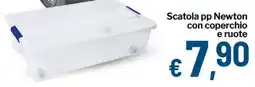 Qui Discount Scatola pp Newton con coperchio e ruote offerta