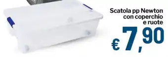 Qui Discount Scatola pp Newton con coperchio e ruote offerta
